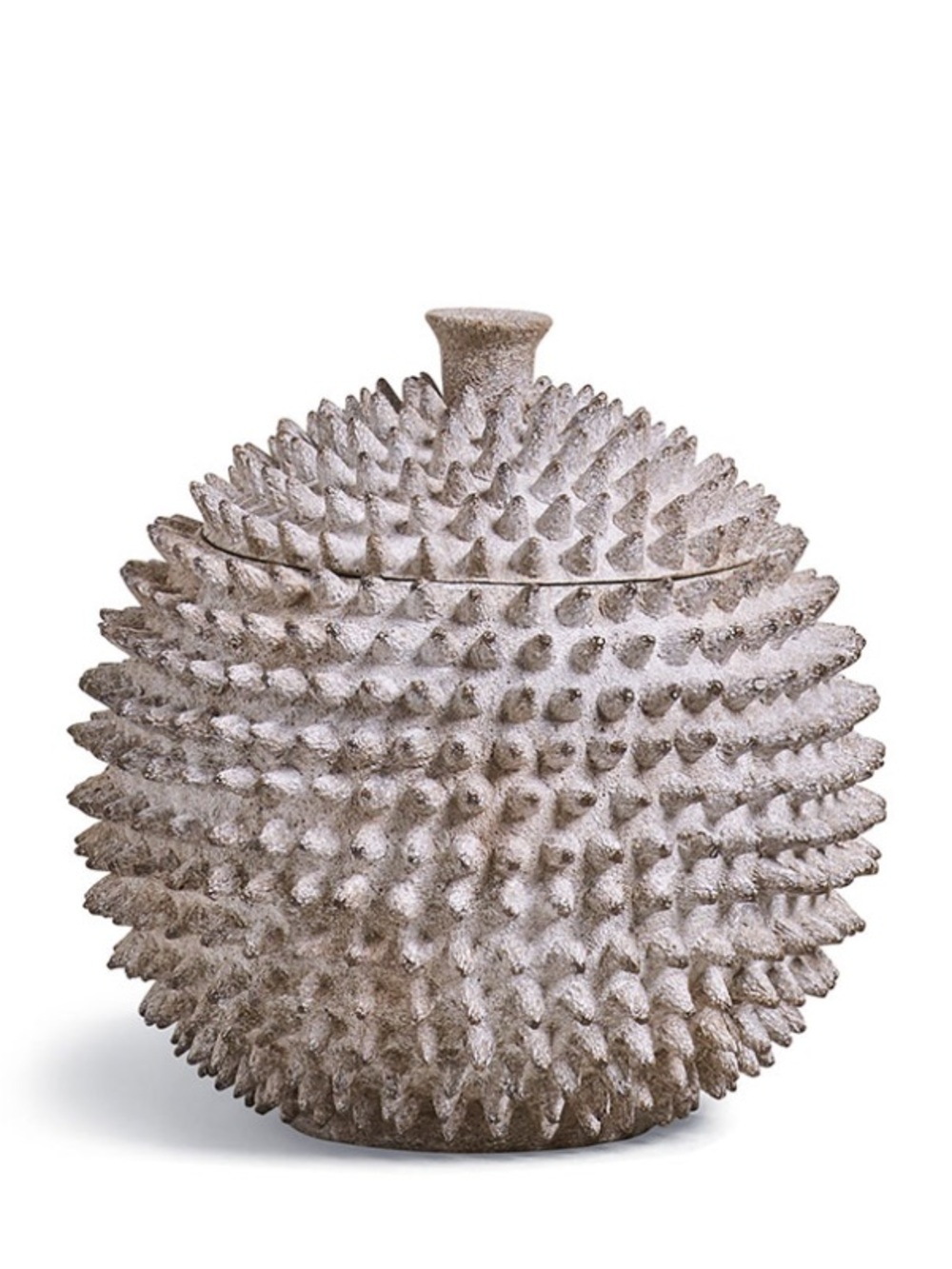 Spiked Decorative Accent Jar in Charcoal Gray